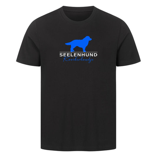 Premium T-Shirt "Kooikerhondje - Seelenhund" Schwarz – hunde-shirt.de