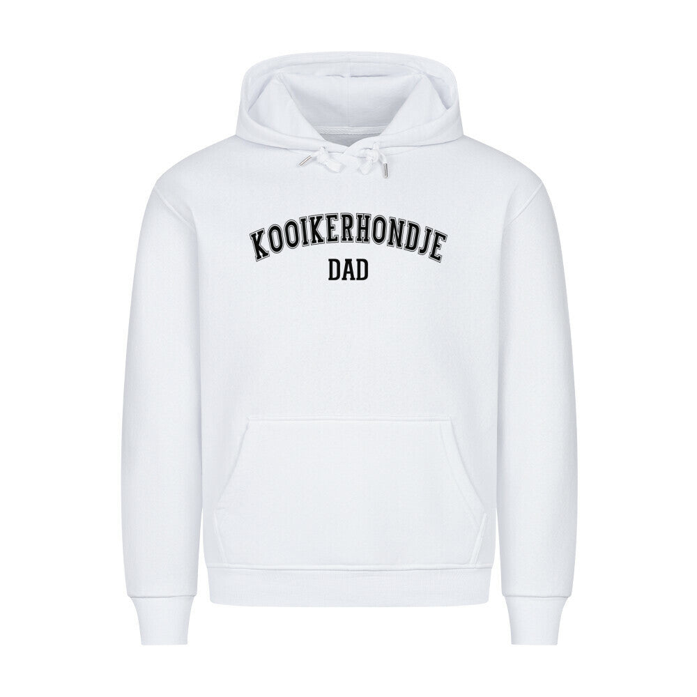 Premium Hoodie "Kooikerhondje - DAD" Weiß – hunde-shirt.de