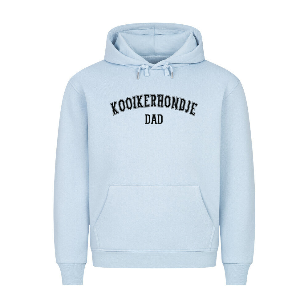Premium Hoodie "Kooikerhondje - DAD" Babyblau – hunde-shirt.de