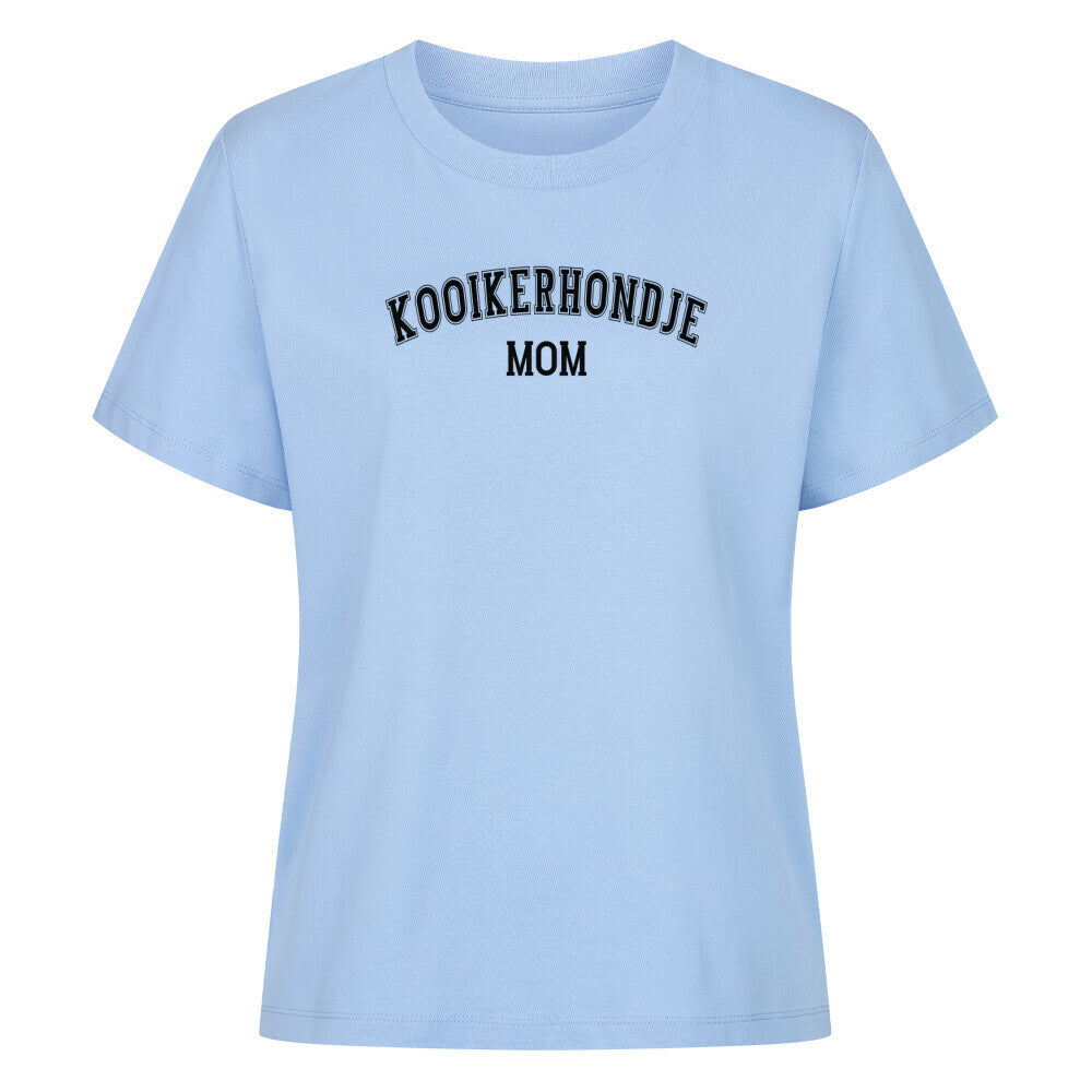 Premium Damen-Shirt "Kooikerhondje - MOM" Sky Blue – hunde-shirt.de