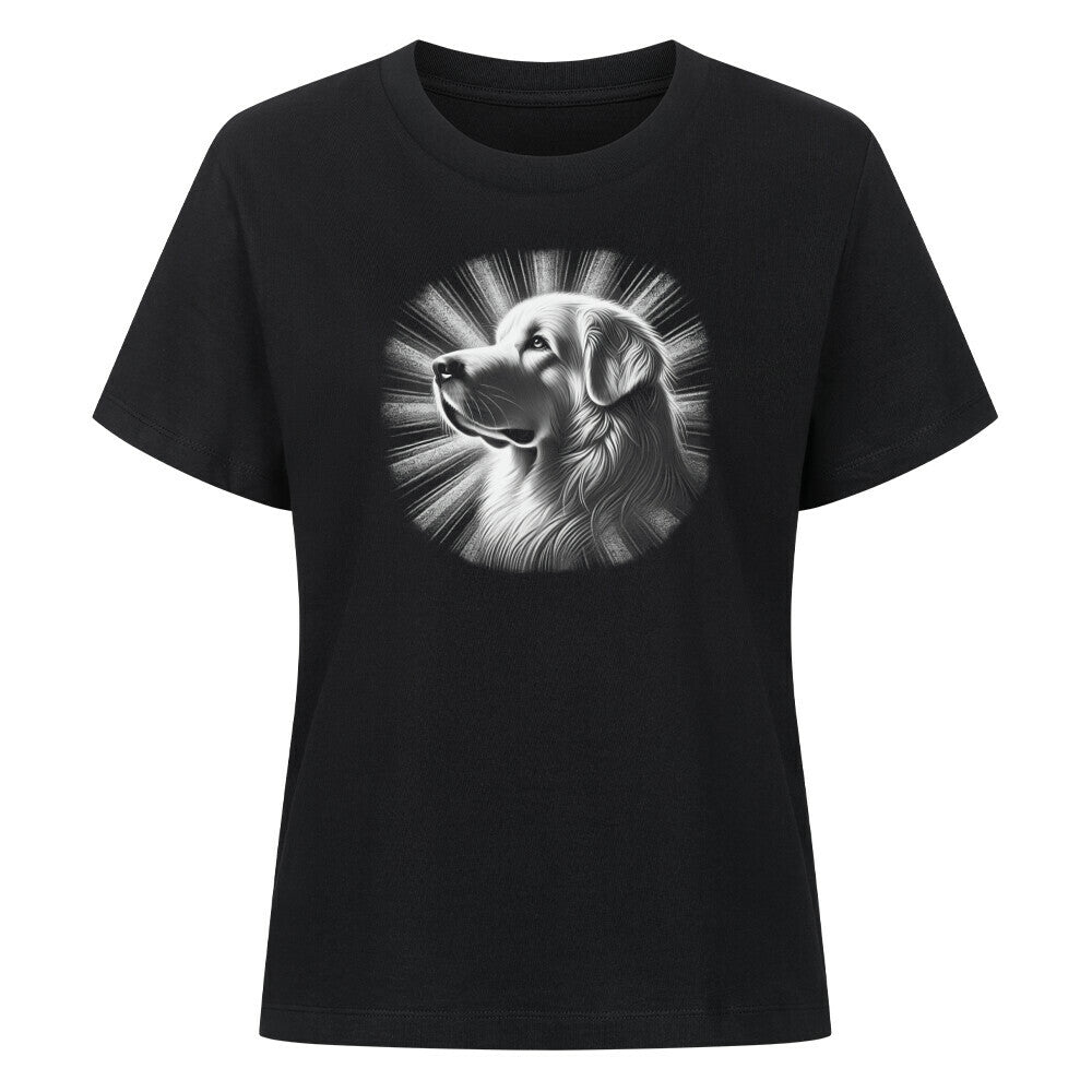 Premium Damen-Shirt "Kuvasz - Shine" Schwarz – hunde-shirt.de