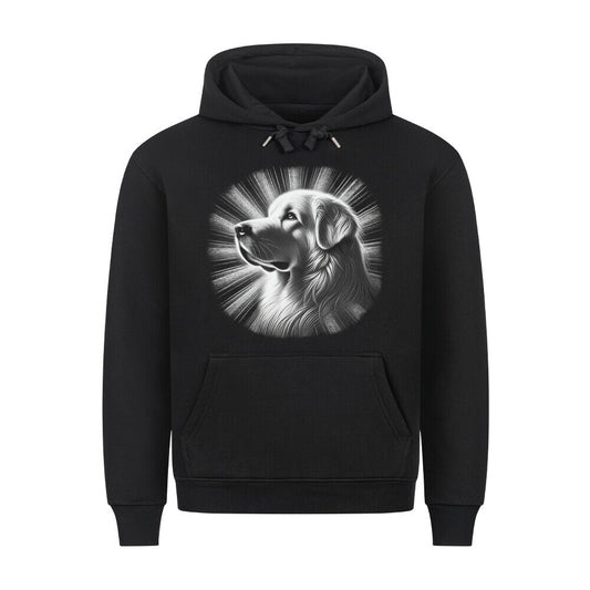 Premium Hoodie "Kuvasz - Shine" Schwarz – hunde-shirt.de