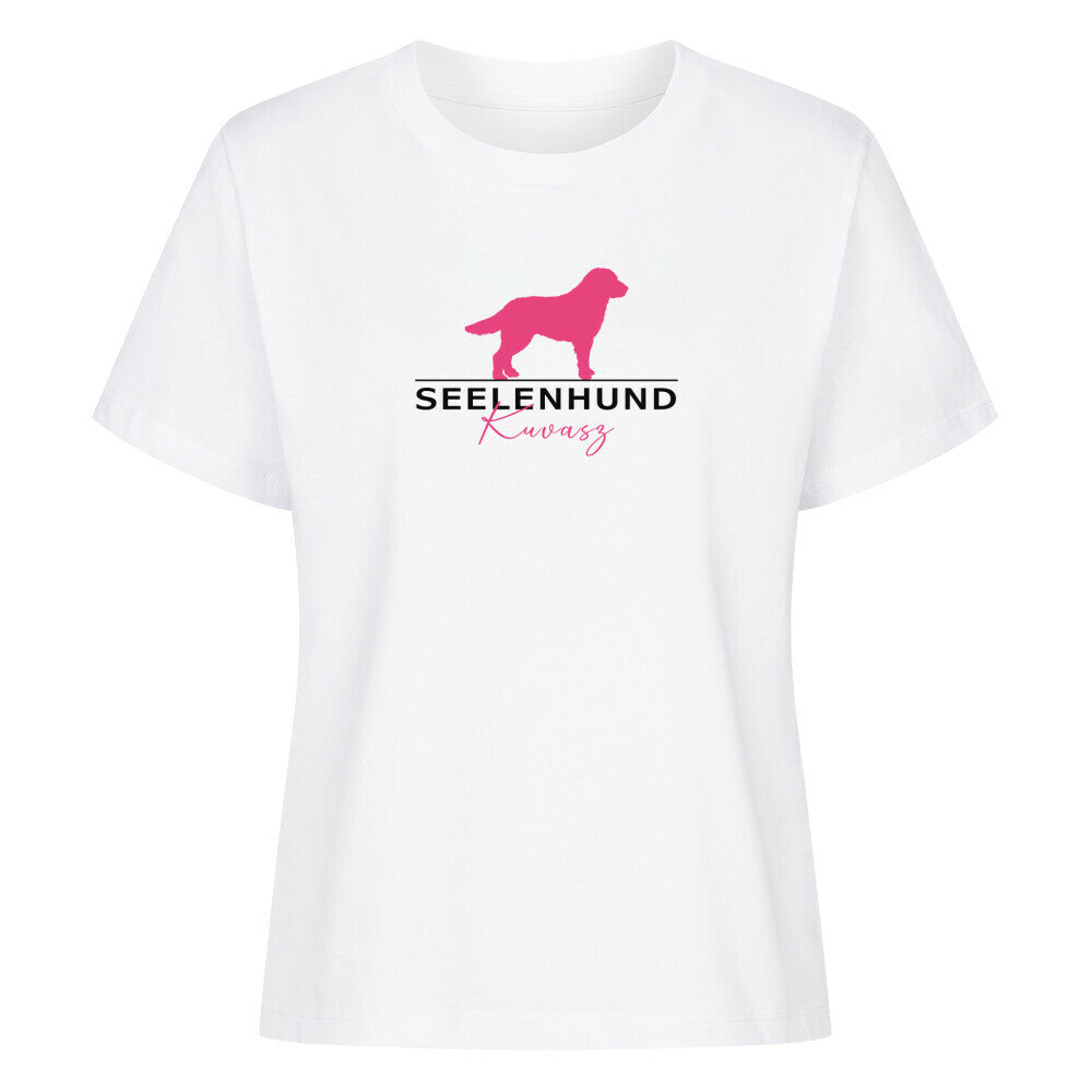 Premium Damen-Shirt "Kuvasz - Seelenhund" Weiß – hunde-shirt.de