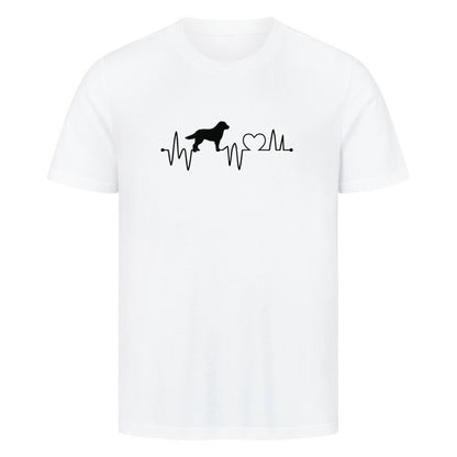 Premium T-Shirt "Kuvasz - Heartbeat" Weiß – hunde-shirt.de