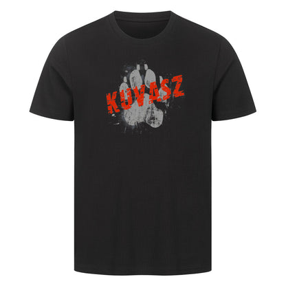 Premium T-Shirt "Kuvasz - PAW" Schwarz – hunde-shirt.de