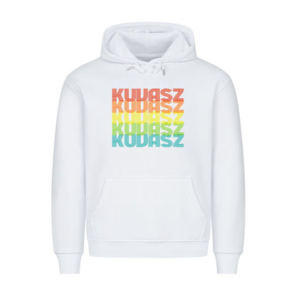 Premium Hoodie "Kuvasz - RETRO" Weiß – hunde-shirt.de