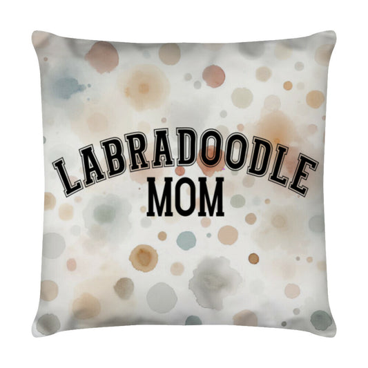 Kissen "Labradoodle - MOM" Weiß – hunde-shirt.de