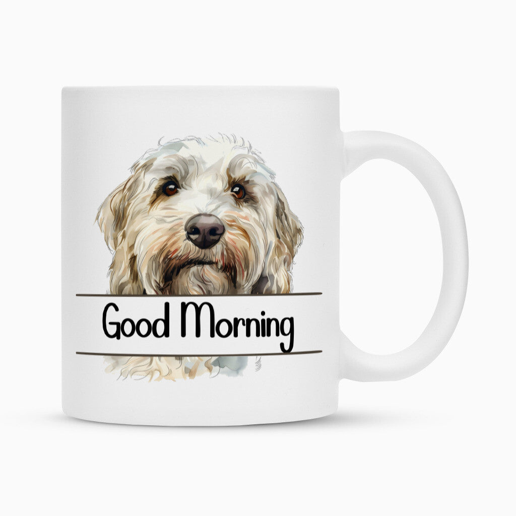 Tasse "Labradoodle - Good Morning" Weiß – hunde-shirt.de