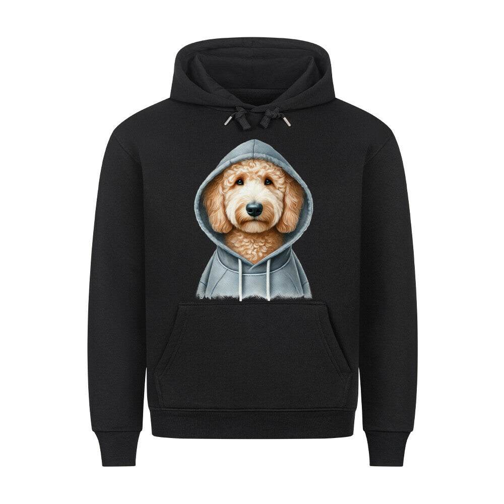 Premium Hoodie "Labradoodle - Hooded" Schwarz – hunde-shirt.de