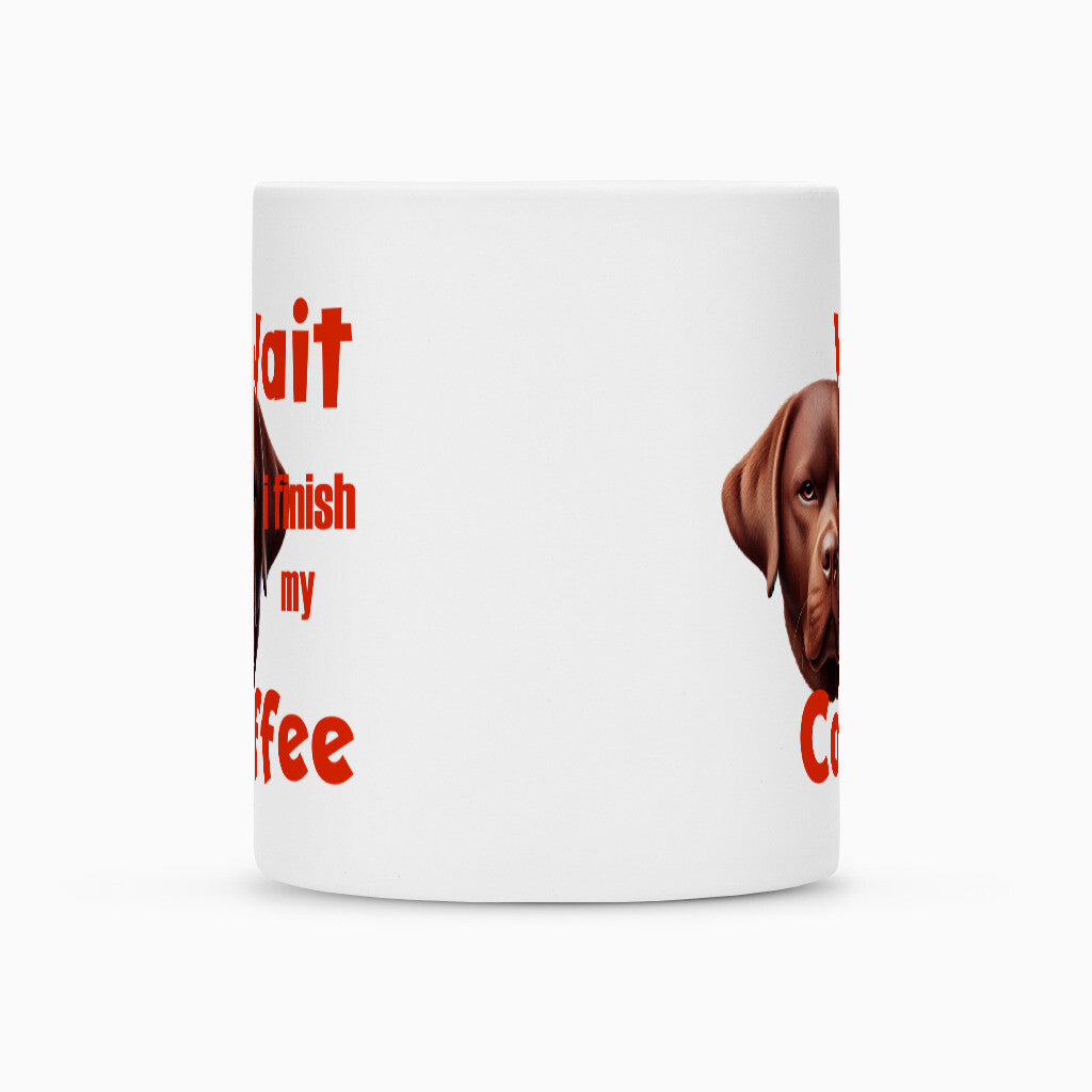 Tasse "Labrador braun - Wait..." – hunde-shirt.de