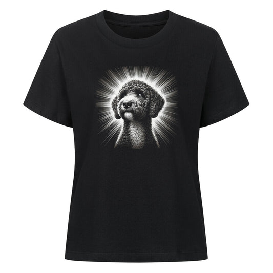 Premium Damen-Shirt "Lagotto - Shine" Schwarz – hunde-shirt.de
