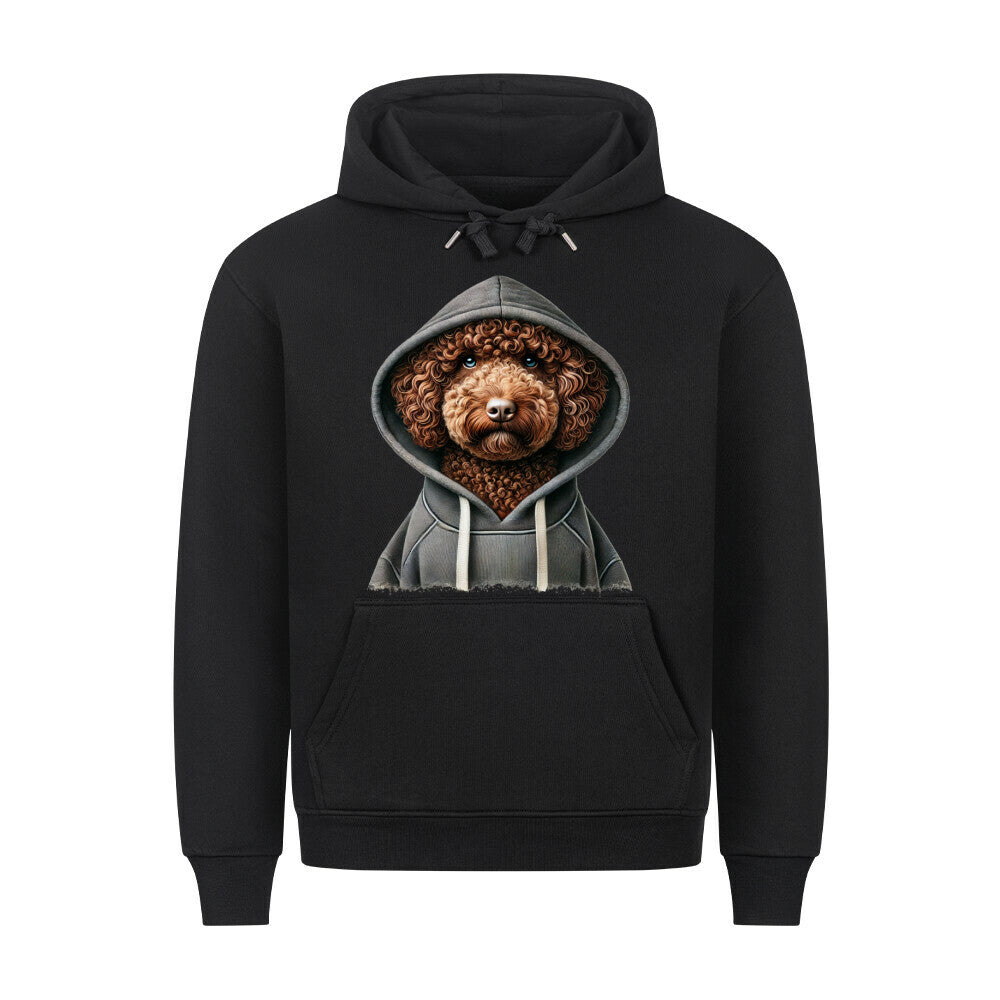 Premium Hoodie "Lagotto - Hooded" Schwarz – hunde-shirt.de
