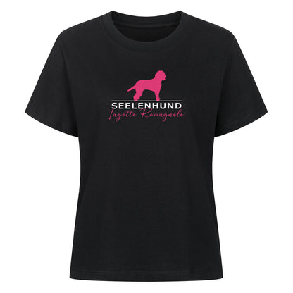 Premium Damen-Shirt "Lagotto - Seelenhund" Schwarz – hunde-shirt.de