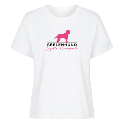 Premium Damen-Shirt "Lagotto - Seelenhund" Weiß – hunde-shirt.de
