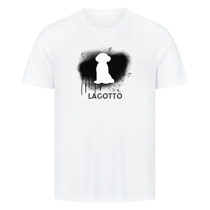 Premium T-Shirt "Lagotto - Brush" Weiß – hunde-shirt.de