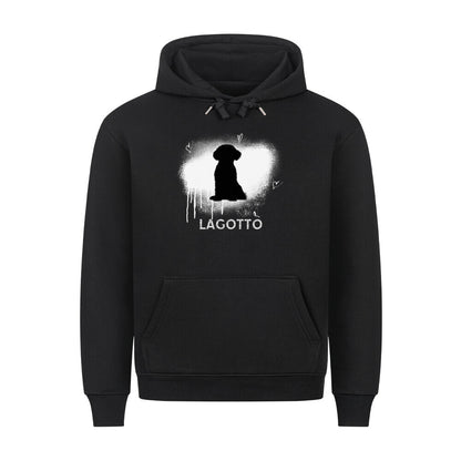 Premium Hoodie "Lagotto - Brush" Schwarz – hunde-shirt.de