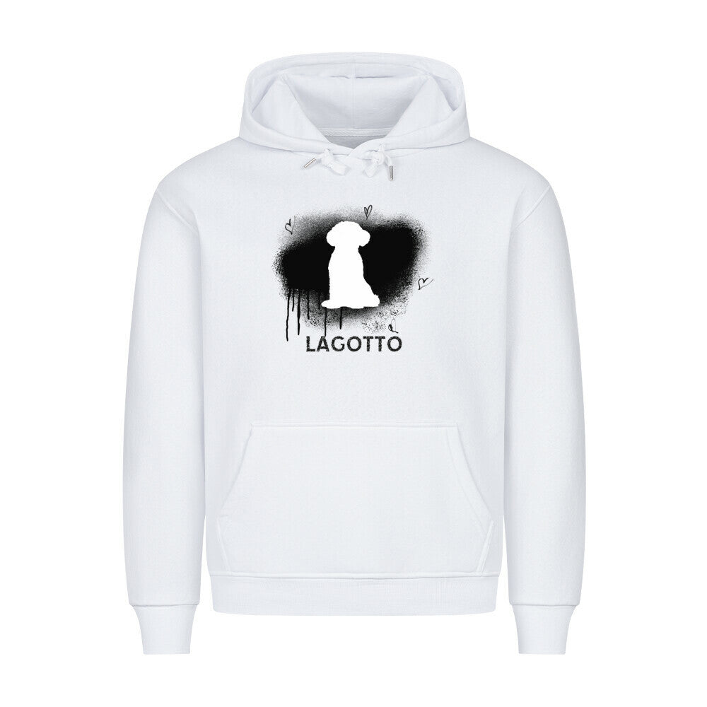 Premium Hoodie "Lagotto - Brush" Weiß – hunde-shirt.de