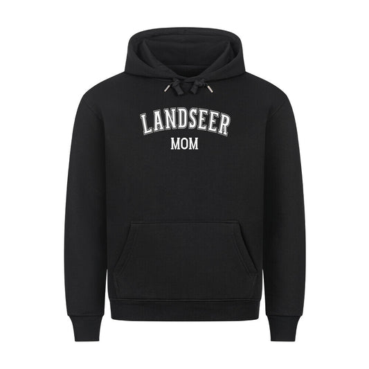 Premium Hoodie "Landseer - MOM" Schwarz – hunde-shirt.de