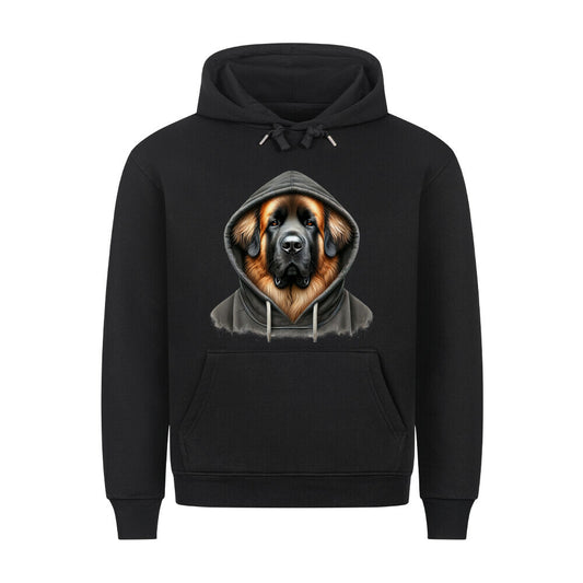 Premium Hoodie "Leonberger - Hooded" Schwarz – hunde-shirt.de