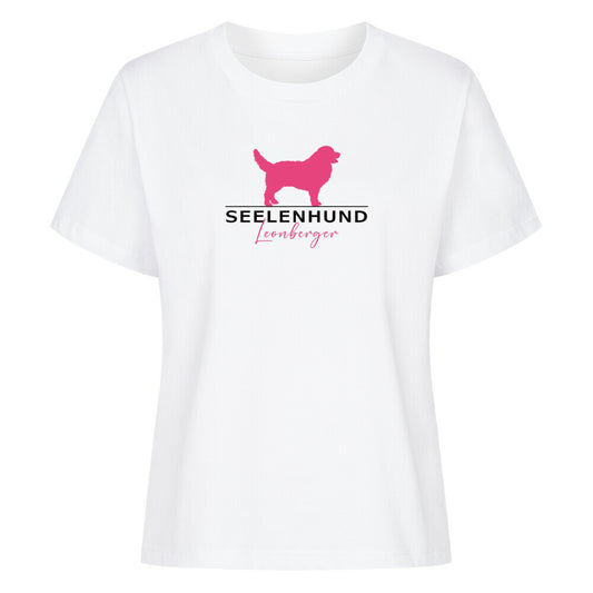 Premium Damen-Shirt "Leonberger - Seelenhund" Weiß – hunde-shirt.de