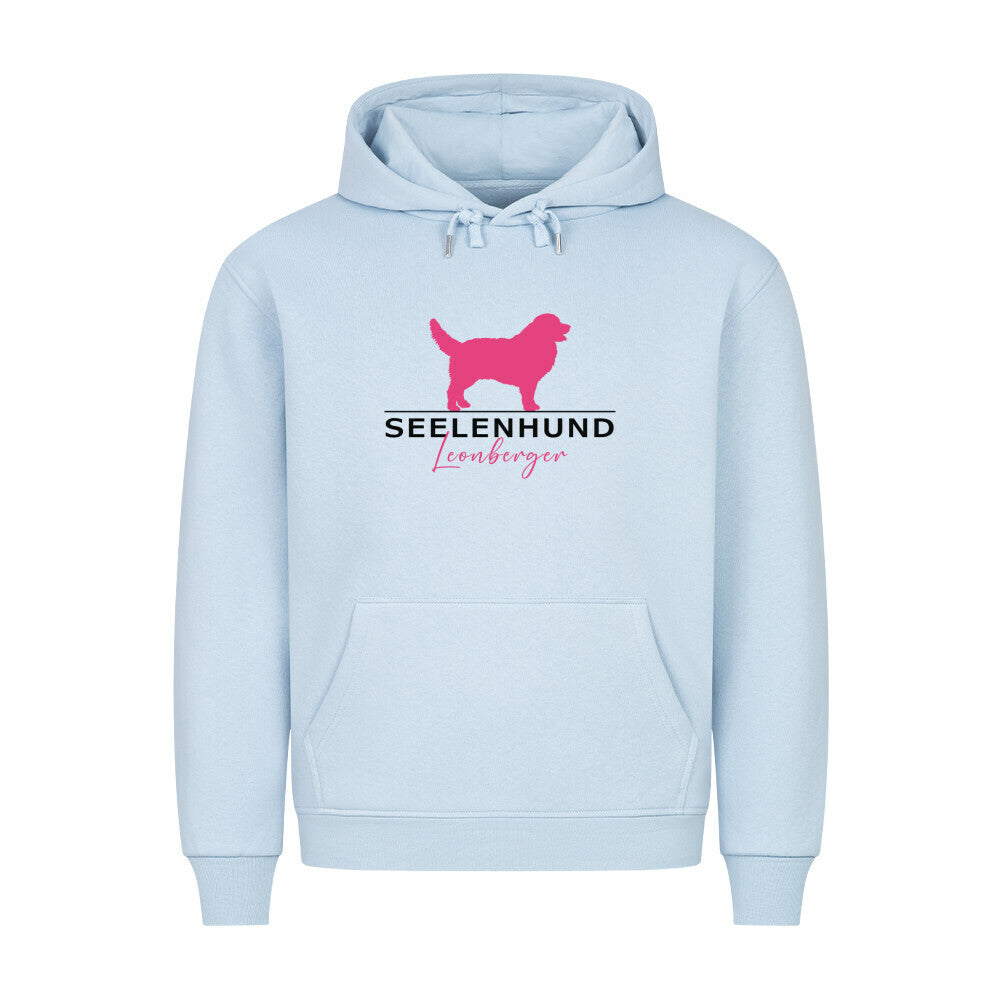 Premium Hoodie "Leonberger - Seelenhund" Babyblau – hunde-shirt.de
