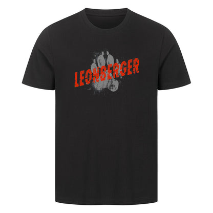 Premium T-Shirt "Leonberger - PAW" Schwarz – hunde-shirt.de