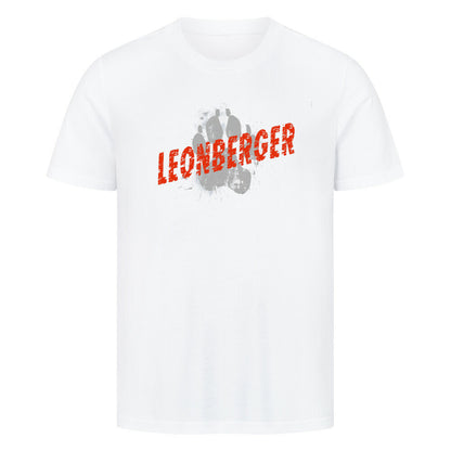 Premium T-Shirt "Leonberger - PAW" Weiß – hunde-shirt.de