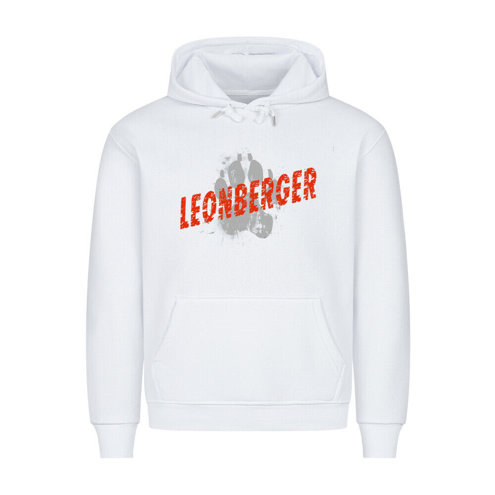Premium Hoodie "Leonberger - PAW" Weiß – hunde-shirt.de
