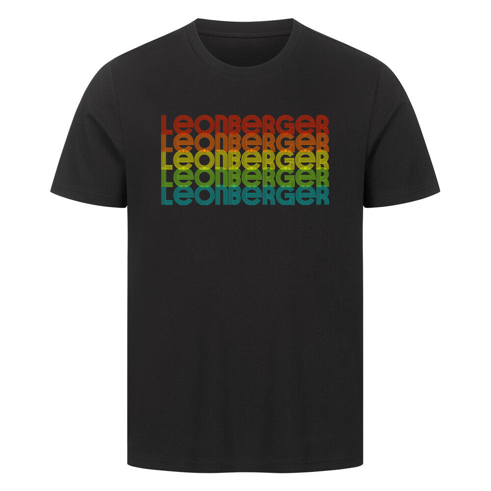 Premium T-Shirt "Leonberger - RETRO" Schwarz – hunde-shirt.de
