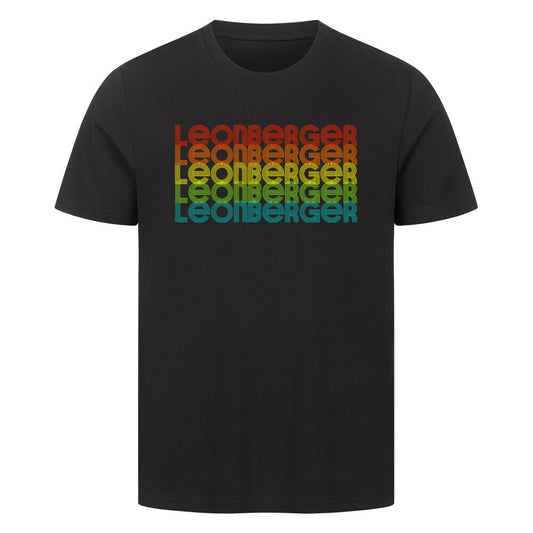 Premium T-Shirt "Leonberger - RETRO" Schwarz – hunde-shirt.de