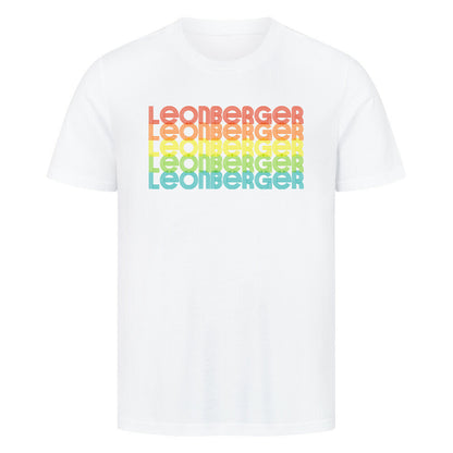 Premium T-Shirt "Leonberger - RETRO" Weiß – hunde-shirt.de