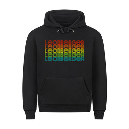 Premium Hoodie "Leonberger - RETRO" Schwarz – hunde-shirt.de