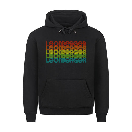 Premium Hoodie "Leonberger - RETRO" Schwarz – hunde-shirt.de