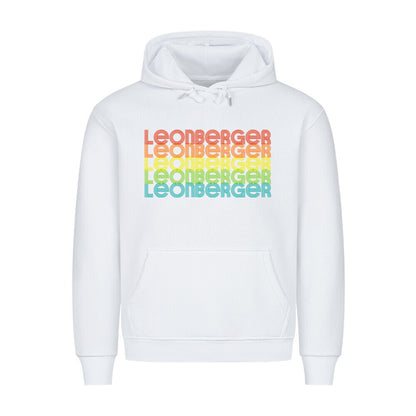 Premium Hoodie "Leonberger - RETRO" Weiß – hunde-shirt.de