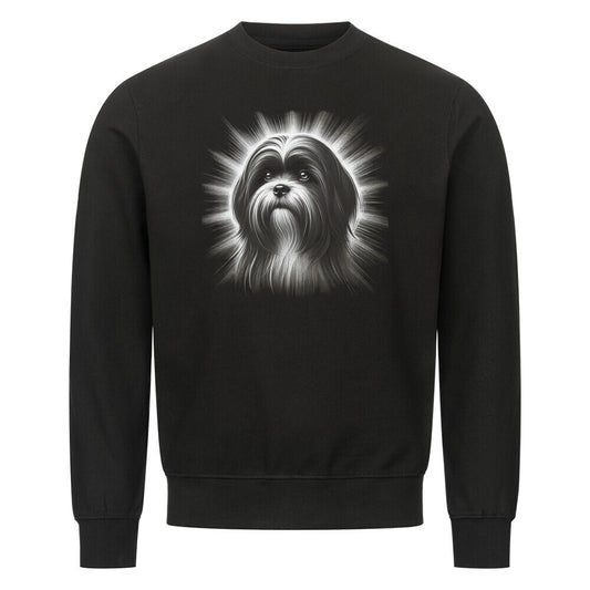 Premium Sweatshirt "Lhasa Apso - Shine" Schwarz – hunde-shirt.de