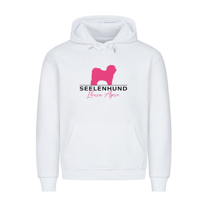 Premium Hoodie "Lhasa Apso - Seelenhund" Weiß – hunde-shirt.de