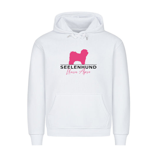 Premium Hoodie "Lhasa Apso - Seelenhund" Weiß – hunde-shirt.de
