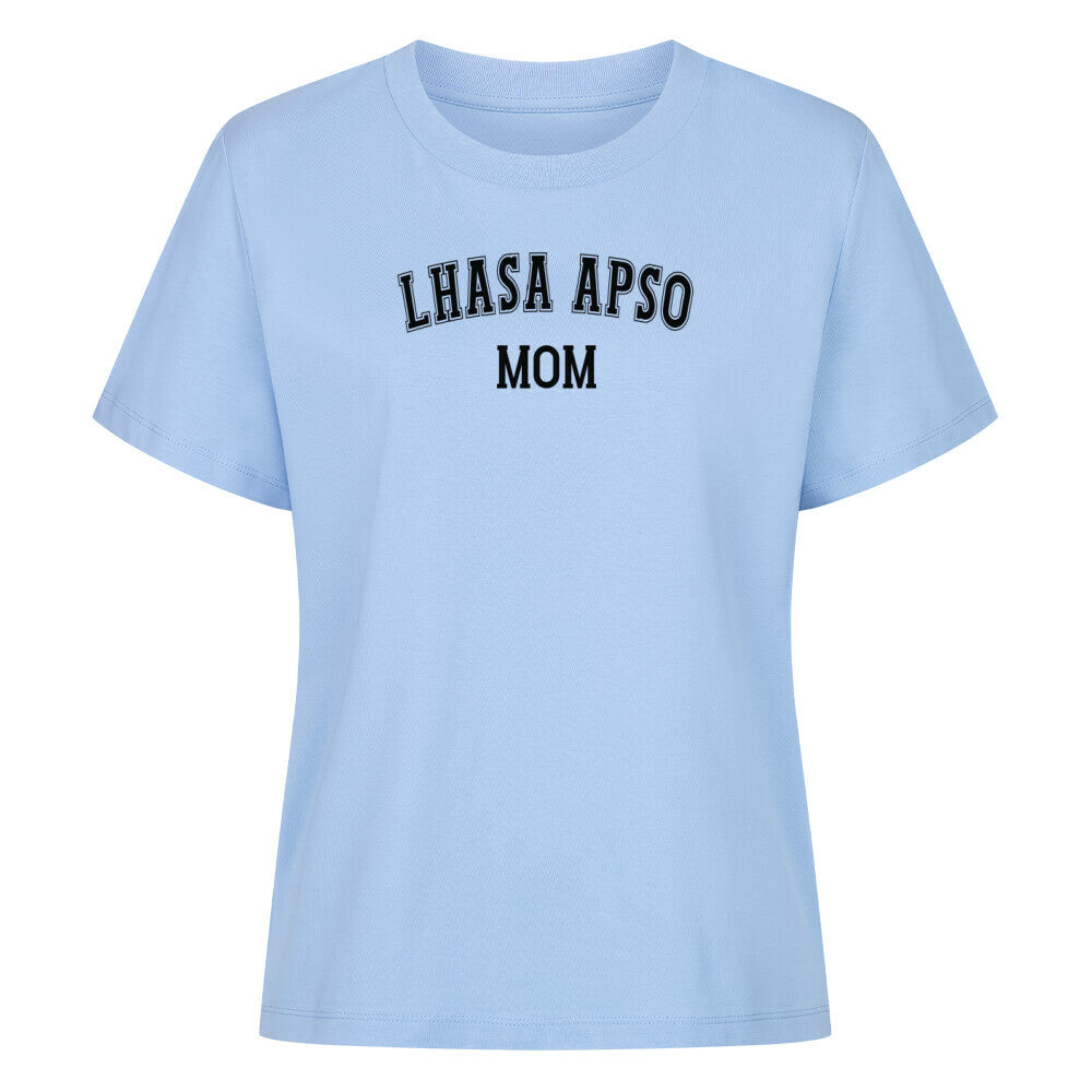 Premium Damen-Shirt "Lhasa Apso - MOM" Sky Blue – hunde-shirt.de