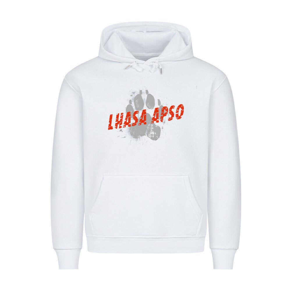Premium Hoodie "Lhasa Apso - PAW" Weiß – hunde-shirt.de