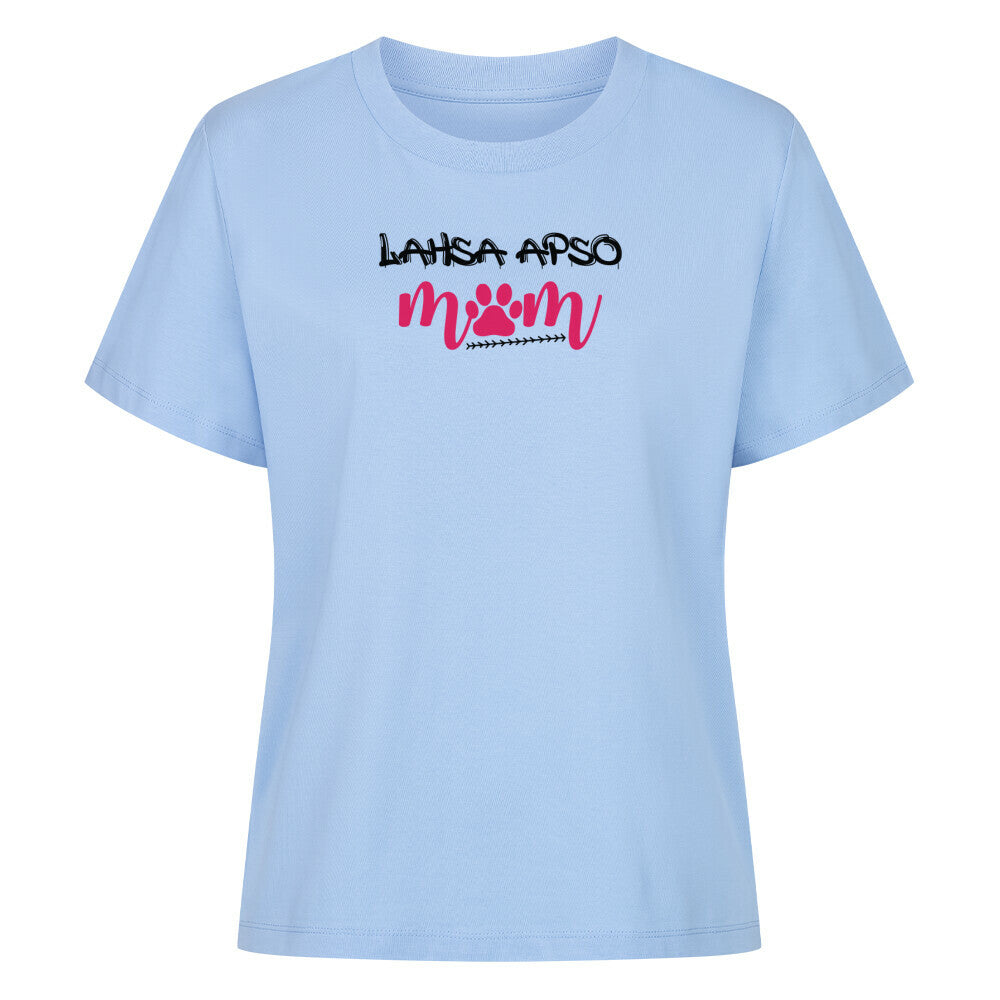 Premium Damen-Shirt "Lhasa Apso - Mom" Sky Blue – hunde-shirt.de