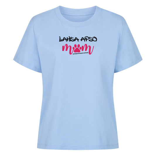 Premium Damen-Shirt "Lhasa Apso - Mom" Sky Blue – hunde-shirt.de