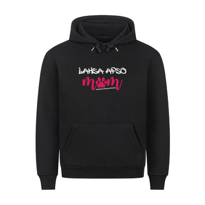 Premium Hoodie "Lhasa Apso - Mom" Schwarz – hunde-shirt.de