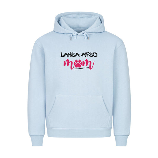 Premium Hoodie "Lhasa Apso - Mom" Babyblau – hunde-shirt.de