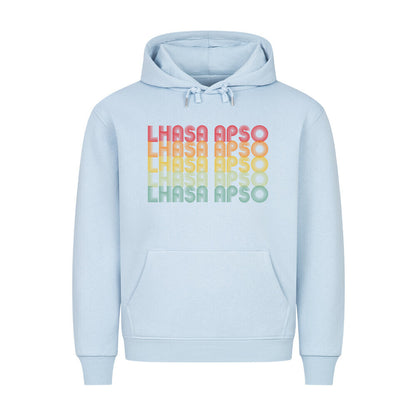 Premium Hoodie "Lhasa Apso - RETRO" Babyblau – hunde-shirt.de