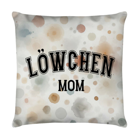 Kissen "Löwchen - MOM" Weiß – hunde-shirt.de