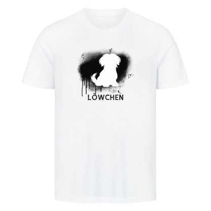 Premium T-Shirt "Löwchen - Brush" Weiß – hunde-shirt.de