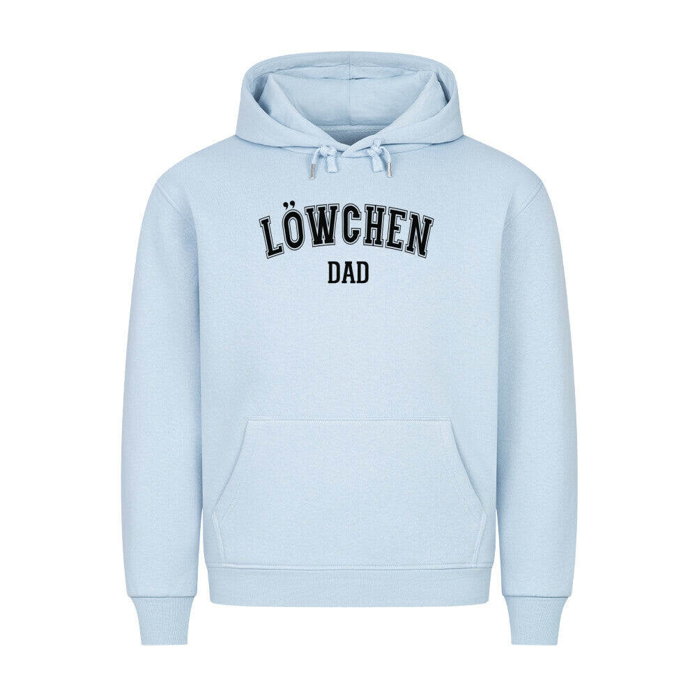 Premium Hoodie "Löwchen - DAD" Babyblau – hunde-shirt.de