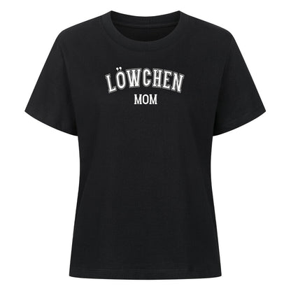 Premium Damen-Shirt "Löwchen - MOM" Schwarz – hunde-shirt.de
