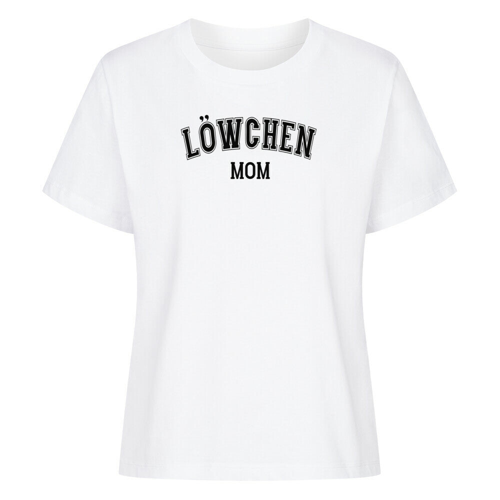 Premium Damen-Shirt "Löwchen - MOM" Weiß – hunde-shirt.de