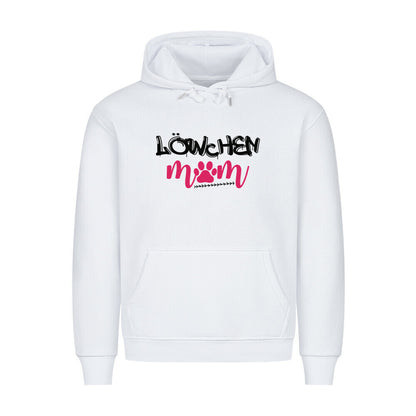 Premium Hoodie "Löwchen - Mom" Weiß – hunde-shirt.de